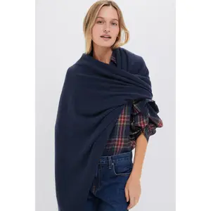 Midnight Cashmere Blanket Scarf