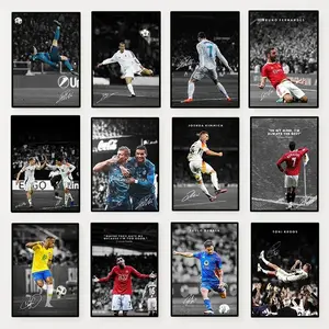 1PC Modern Soccer Sport Player Portrait Poster Print Mural Suitable For Living Room Bedroom Bar HD Frameless (20 Style Options)
