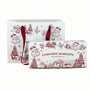 Customized exclusive high-quality Christmas packaging products a complete set of gift boxes paper bags