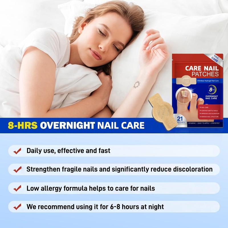3 Packs Care Nail Patches, 21pcs/box Nail Care Patches, Hydrogel Nail Care, nail care patches, protecting nails, Nail Supplies, Daily Care Nails Kit Set Manicure Comfort