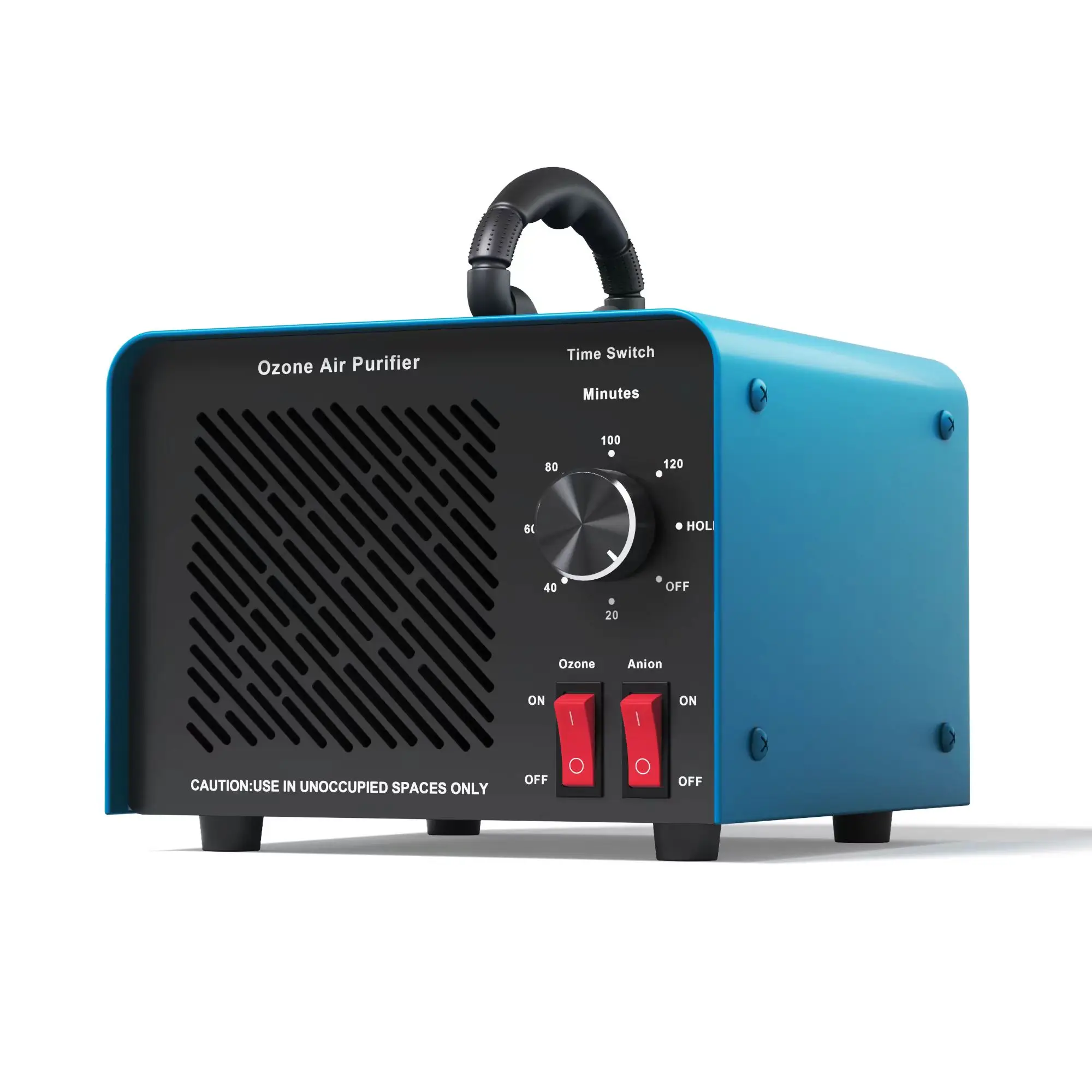 120,000mg/h Ozone Generator, High-Capacity Commercial Ozone Machine O3 Air Ionizer Purifier Odor Eliminator for Home/Car/Pet/Basement, Covers 2,500 Sq