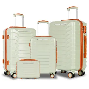 UUH Expandable Luggage Sets with TSA Locks - 4pcs/5pcs/6pcs Suitcases Set, Waterproof Design, 360-Degree Silent Wheels, Lightweight Hard Case