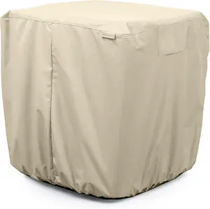Covermates Air Conditioner Cover – Durable Weather-Resistant Protection for Outdoor Units, Elite 300D Polyester, 24W X 24D X 30H, Khaki The Cover Store