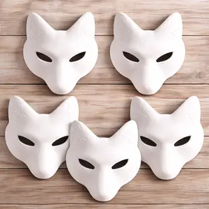 Fox Therian Mask: DIY Costume Mask with Elastic Straps Fox Therian Mask: DIY Costume Mask with Elastic Straps