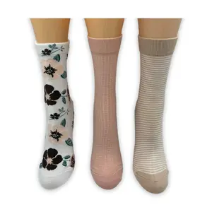 Brookstone Ladies' Set of 3 Rayon from Bamboo Crew Socks