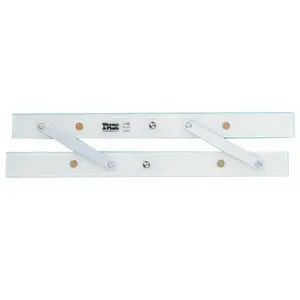 212 MAIN 15-in Value Parallel Rule - Hand Measuring Tool, Precision Measuring Ruler with Aluminum Handles and Milled Acrylic Construction