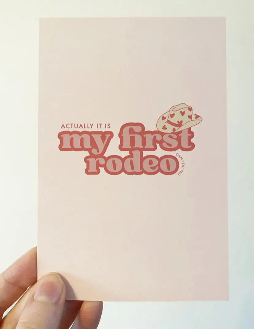 My First Rodeo Mini Art Print