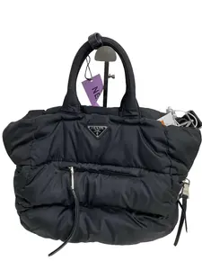 Pre-owned PRADA Black Padded Nylon Tote Bag – Authentic Designer Handbag/WJZK03309501