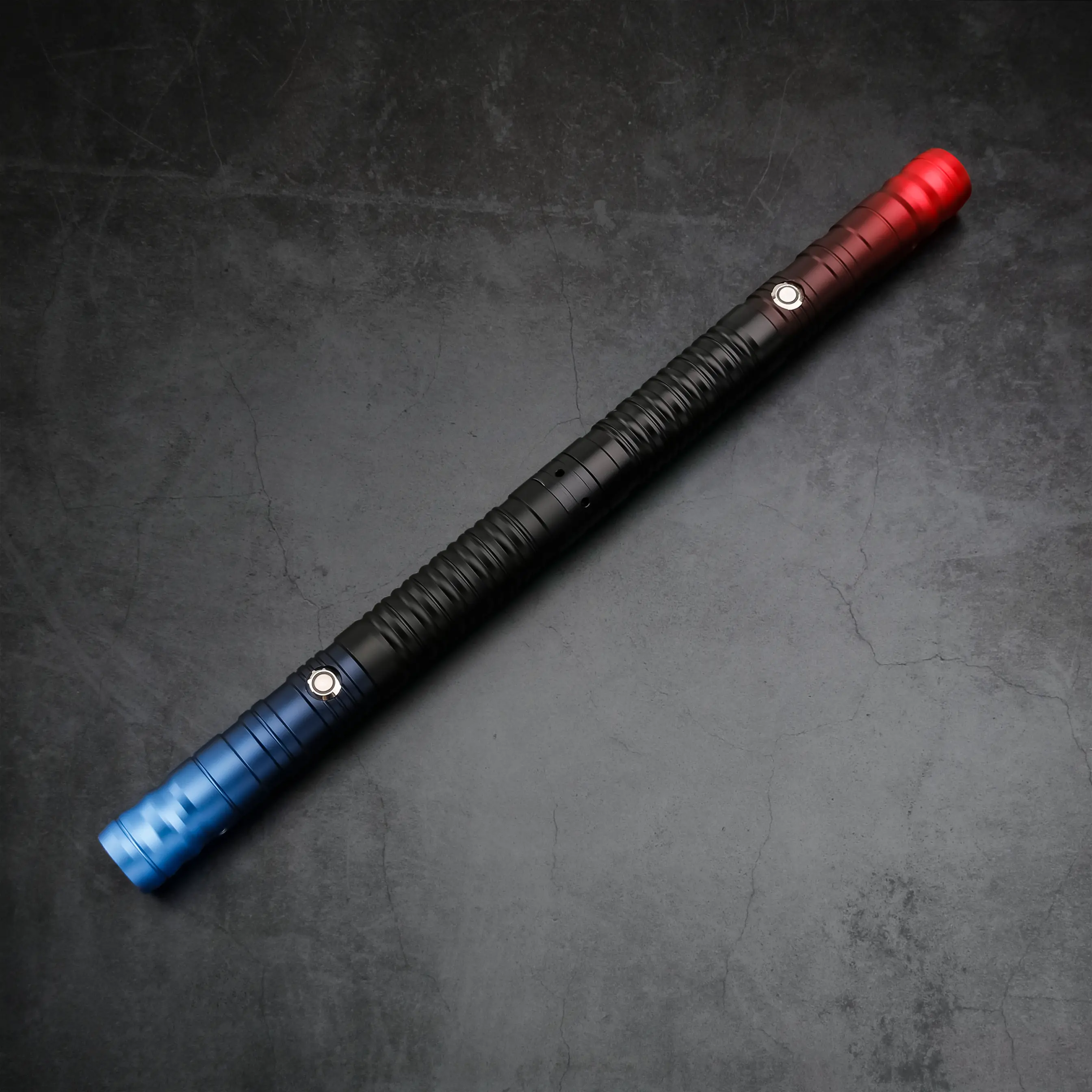TXQ 2-in-1 Double-Bladed Baselit RGB Lightsaber – Aluminum Alloy