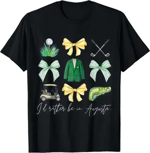 Master Lets Partee Golf Tournament Coquette Bow Women Men TShirt 45759 2504
