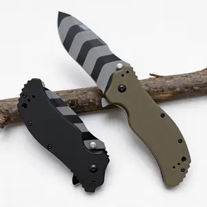 Portable 0350 Mini Folding Knife – Compact Survival and Camping Knife  EDC Cutting practical Tool for Outdoor, Jungle Exploration, and Fishing – D2 Blade, G10 Handle, Survival Gear pocket, pocket tool