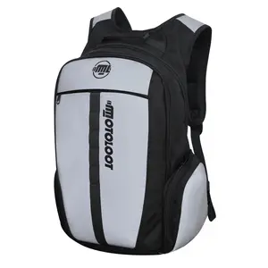 Insanely Reflective Motorcycle Backpack Glowrider 35L with Padded Straps Optional CE Level 2 Protector & Hydration Reservoir for Enhanced Visibility and Comfort