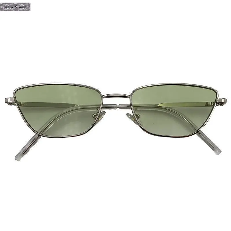 Women's Y2K Retro Cat Eye Triangle Sunglasses - UV400, Lightweight, Stylish Accessories, Small Size for Round Faces, Glasses Trend, Hip Hop Outfits, Beach/Festival Use, Vintage Streetwear Eyewear for Selfie Travel
