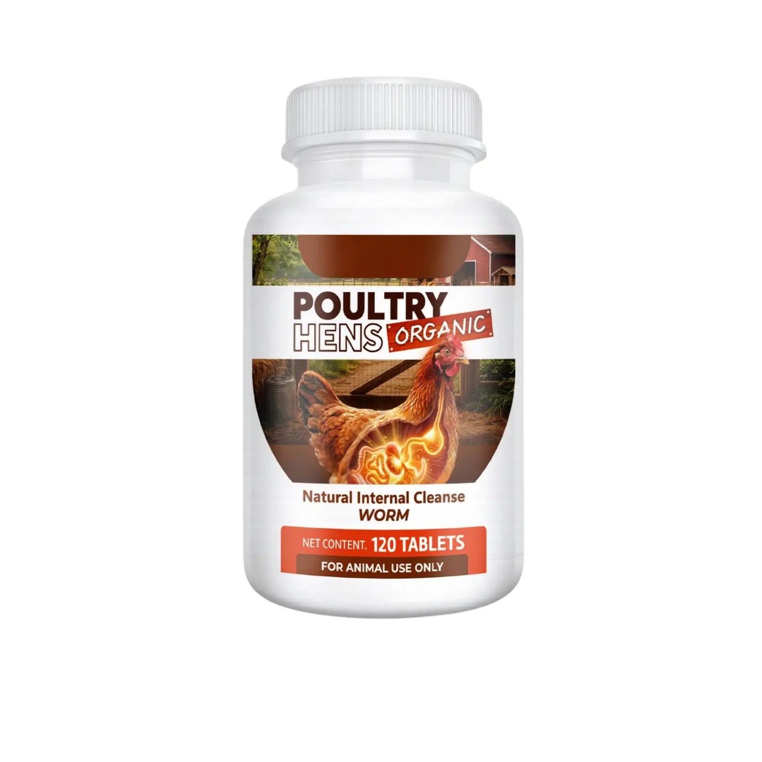 120 Tablets Poultry Nutritional Supplement for Laying Hens, Daily Vitamin and Mineral Formula