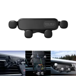 new gravity car Phone Mount Holder with sturdy ventilation hook installation for easy one handed grip, adjustable extendable Car accessories