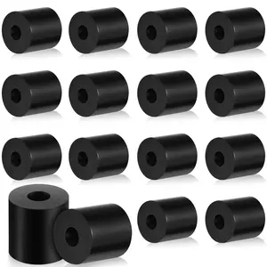 Multi Purpose Rubber Spacer Black Rubber Bushings 3/4 Od x 1/4 ID x 3/4 Inch Grommets Washers for Vibration, , Home,  Accessories(16 Pcs)