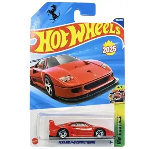 Hot Wheels 2025 Ferrari F40 Competizione HW Exotics, Rosso Corsa – 1:64 Scale Racing Car Model Diecast Collectible