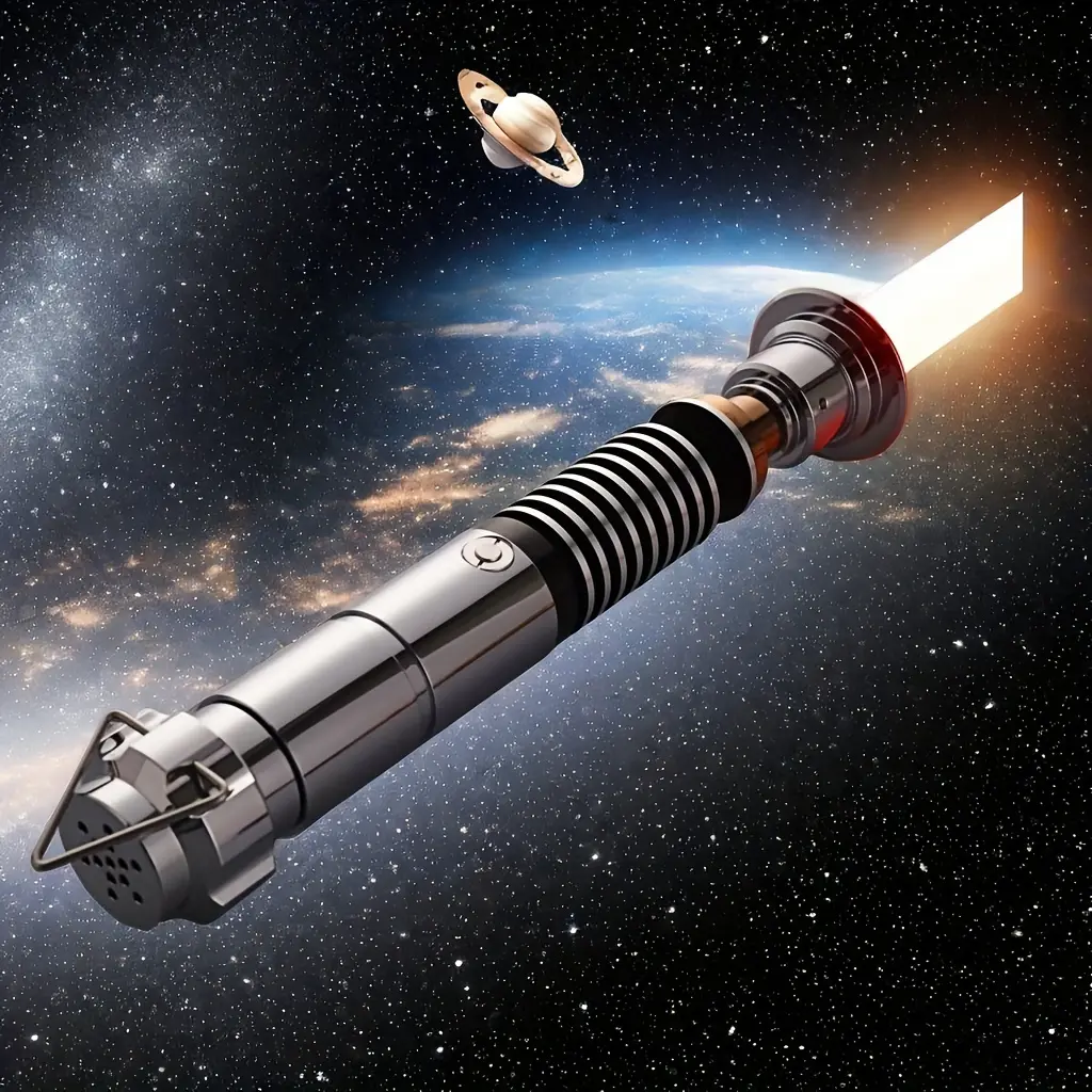 LUKE V1 Pixel Upgrade Heavy-Duty Metal Dueling Lightsaber - Realistic, Rechargeable, Somatosensory Motion Control, 34 Sound Effect Sets, 16 Color Changes, for Outdoor Sports, Halloween Cosplay, Gift, Realistic Lightsaber, Dueling Lightsabers