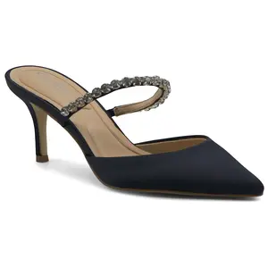Charles by Charles David Rhinestone Strap Heeled Mule- Adalynn