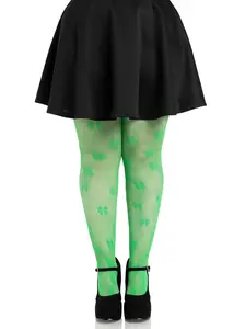 Plus Clover Net Tights
