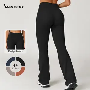 MASKERT Women's Sports Yoga Pants Running Fitness Home Commuting Comfortable Skin Friendly