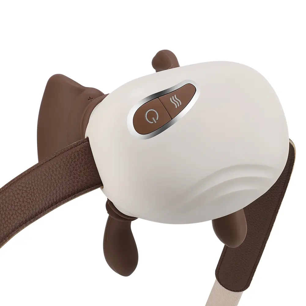 HailiCare Hand Shoulder and Neck Massager Cordless Therapalm for Pain Relief with 2 Temp Levels 3-Speed Settings & Heat Function Deep Tissue Kneading masajeador con calor wireless portable electric acupressure