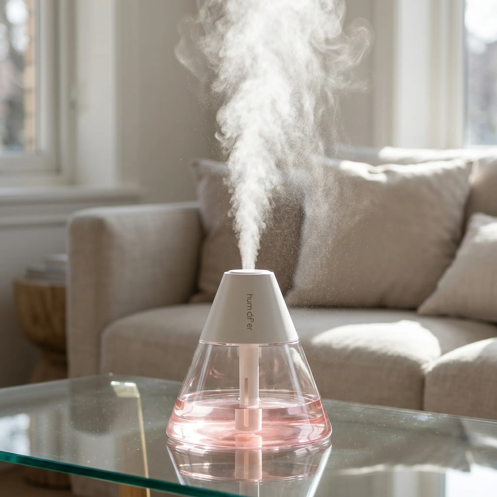 Cute Volcano Shape Humidifier, 260ml Small Portable Humidifier for Car, Desk, Nightstand, One-Button Operation, Ultra Quiet, Lightweight 50g, Ideal for Travel, Office, Bedroom, Hydrate Skin, Relieve Dry Air#tiktokshopbacktoschool#sohochic