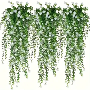 Latest Style Artificial Evergreen Ivy – Realistic plastic leaves, artificial hanging garland, suitable for indoor/outdoor decoration, maintenance-free, perfect for homes, weddings, patios, gardens, and Mother’s Day home decor