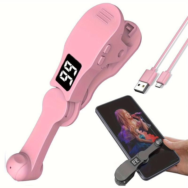 Smartphone Auto Clicker – 1 to 99 Speed Adjustable, 180 °   Rotatable, USB Rechargeable Clip-On Silent Screen Tapper, Simulates Continuous Finger Taps for Gaming, Live Likes, and Reward Tasks