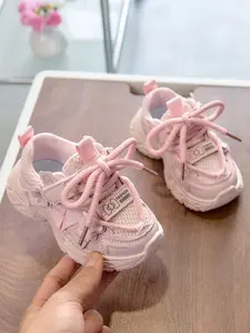 2026 Spring Kids Two-Tone Function Sneakers, Breathable Mesh Velcro Sports Shoes, Anti-Slip Soft Sole Casual Shoes, Casual Trainers