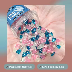 600g Bucketed 5-in-1 Laundry Detergent Capsules, Concentrated Active Ingredients, Deep Stain Removal, Water-Soluble Outer Film, Low-Foaming and Easy to Rinse, Long-Lasting Fresh Fragrance, Convenient Storage, Smooth Washing Performance