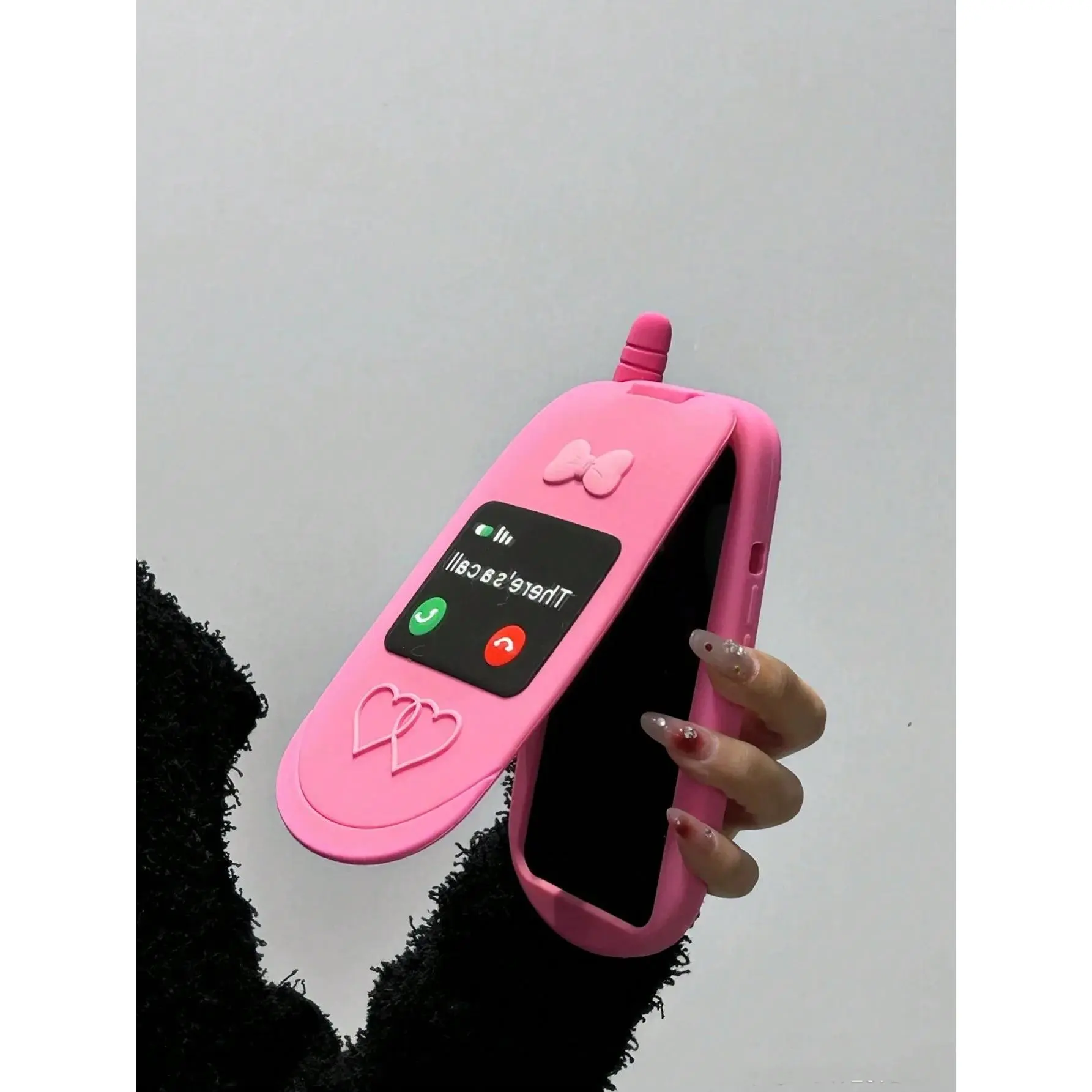 Cute Cartoon Flip Mirror Vintage Phone Case Compatible With IPhone 15, Suitable Compatible With Iphone 14/13 Pro Max/12/11, Silicone Material, Internal Mirror protective iphone