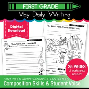 Printable First Grade May Daily Writing