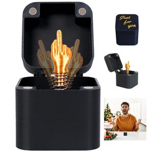 Middle Finger in A Box,White Elephont Gifts for Adults, Joke Prank Gag Quirky Gifts for Guys Men,Funny Gifts