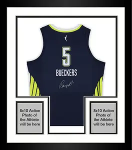 Framed Paige Bueckers Dallas Wings Autographed Nike Navy Explorer Edition Victory Jersey - Fanatics Authentic Certified