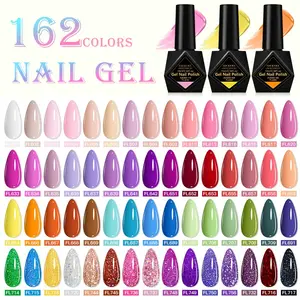 FOURLILY Glitter Gel Nail Polish 10ml - Indie Nail Polish, 25 Vibrant Shimmer Colors, UV/LED Soak Off, Long Lasting Nail Art for Trendy Manicures, Salon Quality for DIY Manicures, Great Gift for Women & Girls, Multiple Colors Available