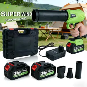 Cheetah Cordless Leaf Blower with 2 x3000mAh Batteries 21Vmax Brushless Motor Violent TurboFan for Car Drying Leaf Cleanup & Snow Removal 1500G Strong Thrust