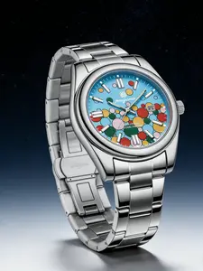 Paazomu Classic Casual Quartz Watch for Men, Waterproof Luminous Dial, Business Dress Wristwatch, Comfortable Band, Analog Display, Perfect Gift