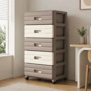 Drawer-Style Narrow Space Storage Cabinet, Multi-Functional Home Organizer, Ideal for Living Room and Bedside, Compact and Practical Design