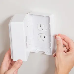 Baby Proofing Outlet Cover Box Child Safety Outlet Protector for Plugs & Cords Locking Childproof Plug Cover Baby Proofing Solution