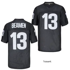 Men's #13 Willie Beamen Any Given Sunday Movie American Terylene Embroidery Football Jersey Uniforms Sports Top Stretchable Premium Polyester Breathable Mesh Moisture Absorption Tensile Properties Comfortable Design