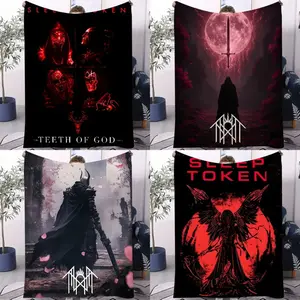BAND S-Sleep T-Token Blanket Design Lightweight  For Dorms, Naps, Living Room, Office,Sofa,All-Season Suitable for beds and sofas can also be given as a gift