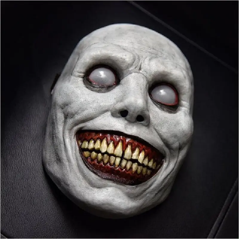 Halloween Zombie Mask Set - Realistic Costume Masks, Creepy Clown & Demon Designs, Lightweight Breathable Plastic, Haunted House Party Essential Collectible Headwear