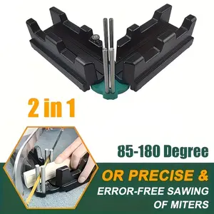 2-In-1 Angle Measurement Cutting Tool Set, Precision Saw Guide Kit for Pipe Installation Home Renovation Woodworking Projects