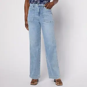 DG2 by Diane Gilman New Classic Stretch Patch Pocket Trouser Jean