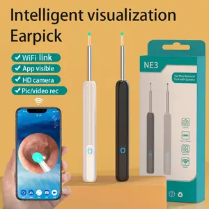 Ear Wax Removal Tool cleaning Camera, 1 Box Ear Cleaner with Light & Camera & Accessories, Earwax Removal Kit Compatible with Cell Phones & Tablets electric ear wax removal tool ear  wax  removal  tool ear canal cleaner