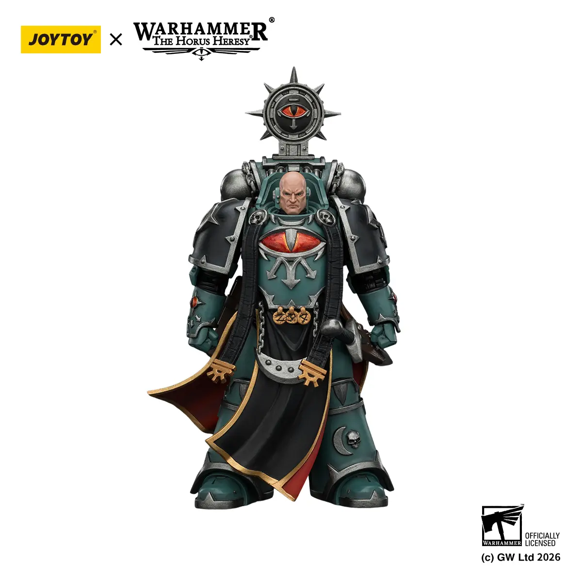 Joytoy Warhammer The Horus Heresy 1/18 Collectibles Miniature Figure Action Figure, Sons of Horus Dark Emissary Consul with Staff of Dark Authority JT03929, Miniature Figure Action Figures