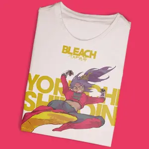 Anime Japanese Vintage Graphic Tee, Yoruichi Shihouin Tee, Bleach Shirt, Manga Anime Shirt, Unisex T-Shirt, Anime Clothing, Giff for Men, Gift For Women Top Menswear Womenswear Streetwear