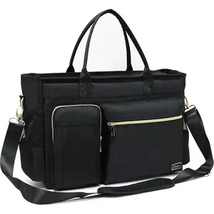 Nurse Tote Bag for Work with Padded 15.6" Laptop Sleeve,  Supplies  Bag for Home  Care