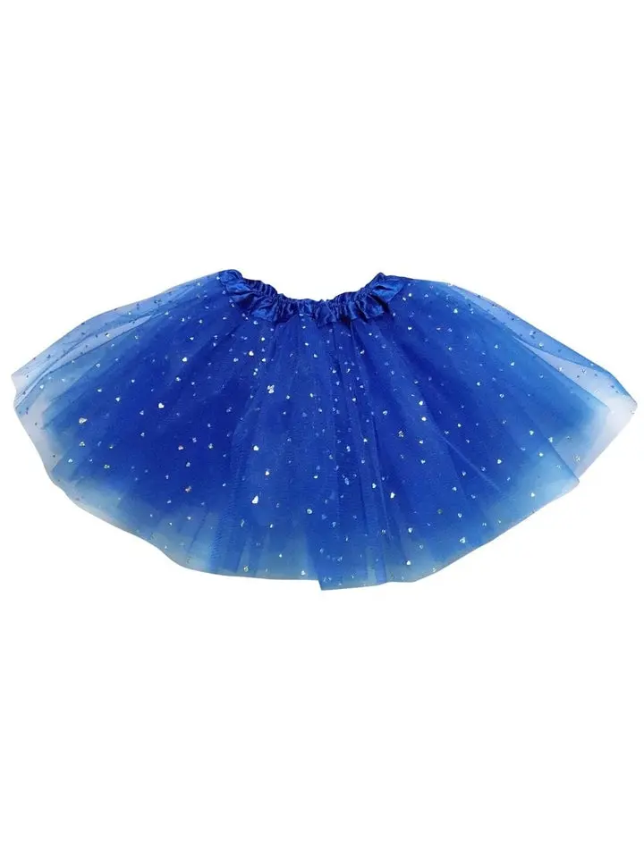 Royal Blue Sequin Heart Tutu Skirt Costume for Toddler, Girls, Women, Plus